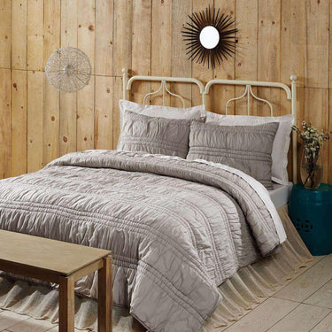 Natasha Chateau Grey Twin Set; Quilt 68Wx86L-1 Sham 21x27 VHC Brands - The Fox Decor